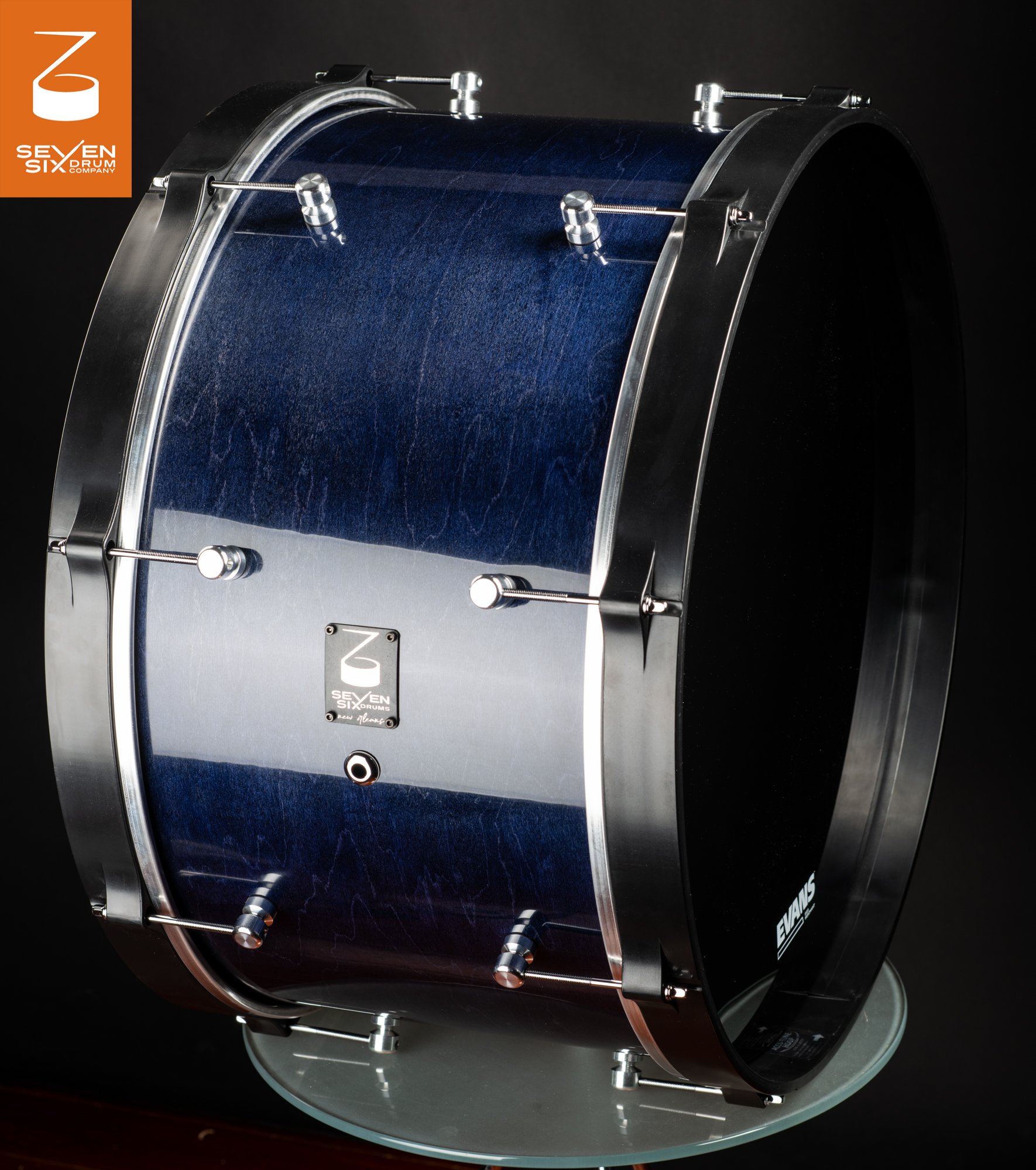 UL Second Line Bass Drum Navy Blue Gloss