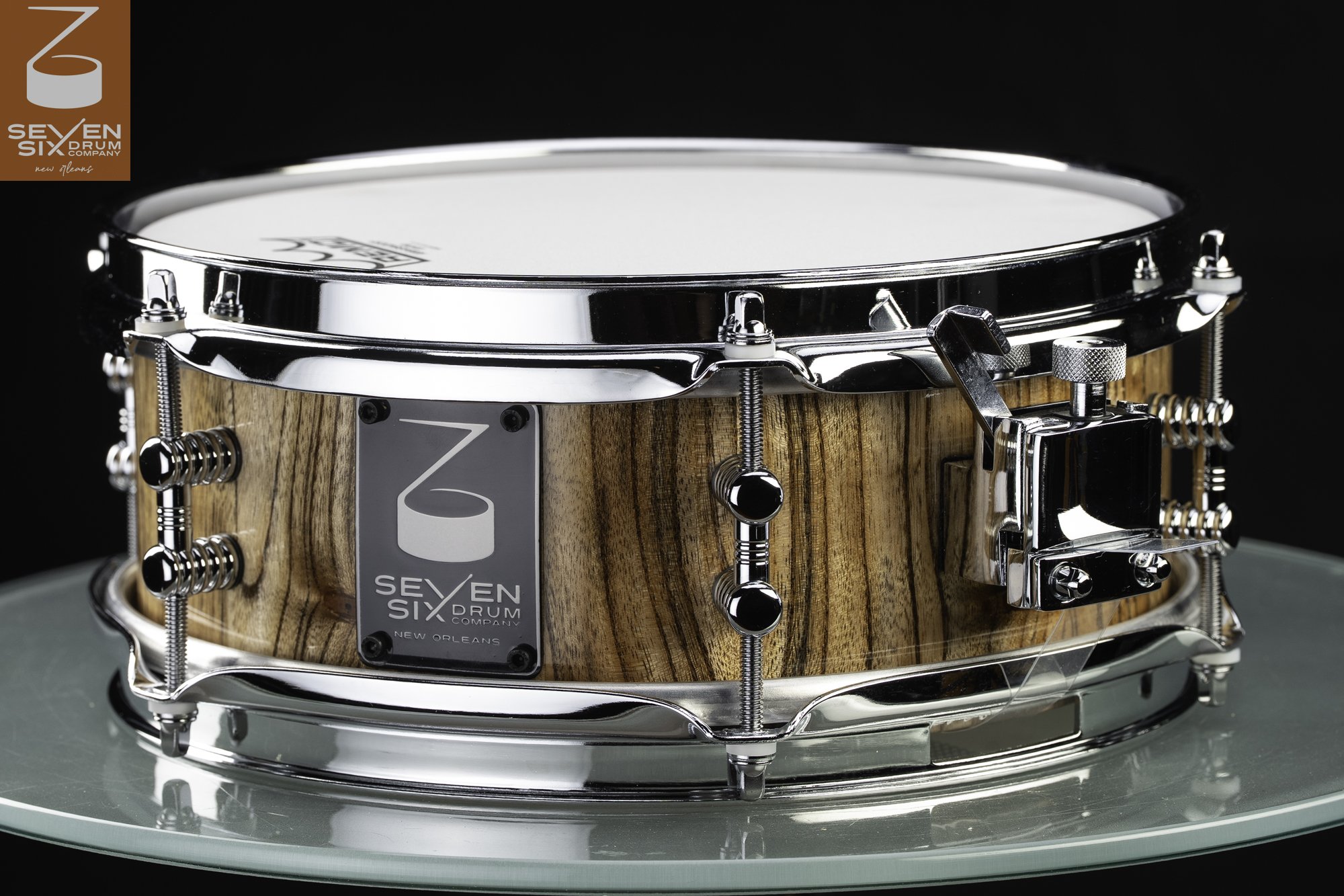 The 4x10 Hurricane Chinaberry Custom Utility/Side Snare Drum II