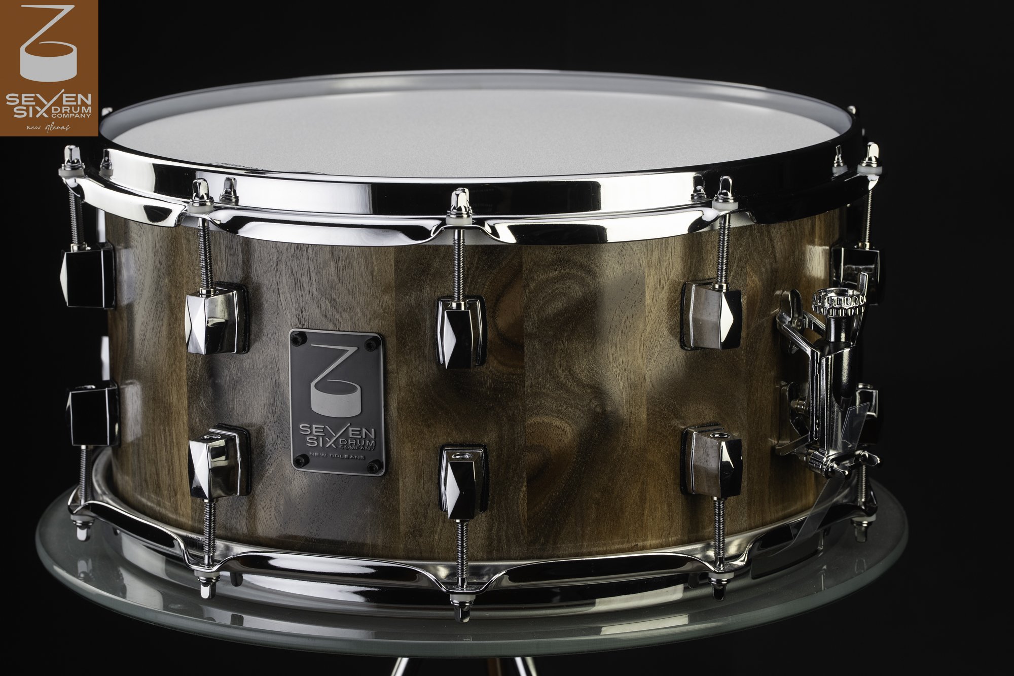 The Figured Walnut Custom Snare Drum