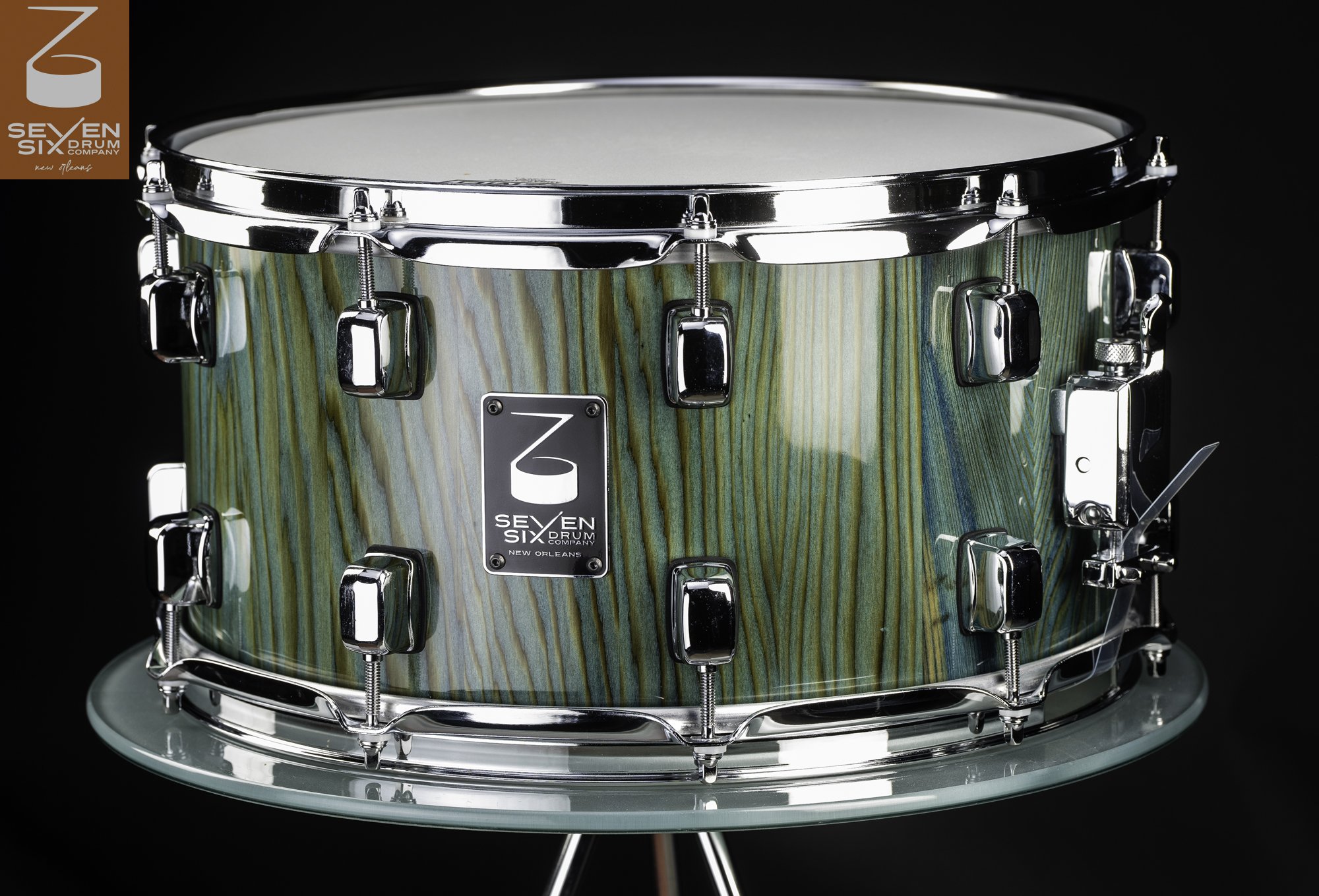 The Green Bayou Custom Stave Snare Drum